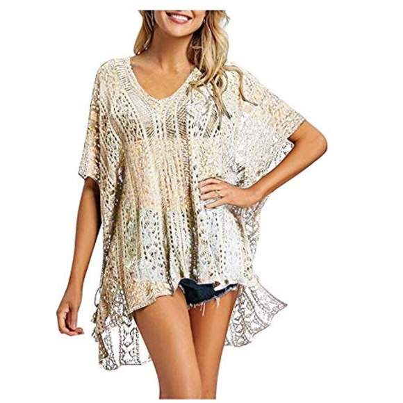 Crochet BoHo Beach Cover Up - Picture 2 of 6